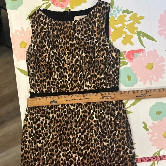 Loft ANN TAYLOR
Black Brown Cream
Leopard Cheetah
Animal Print Sheath
Dress sz 2 - Picture 8 of 8